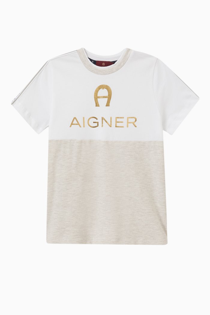 

Logo T-shirt in Cotton, Silver