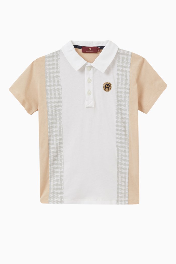 

Logo Polo in Cotton, Grey