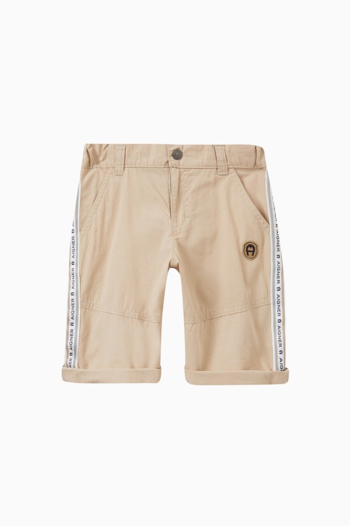 

Bermuda Shorts in Cotton, Brown