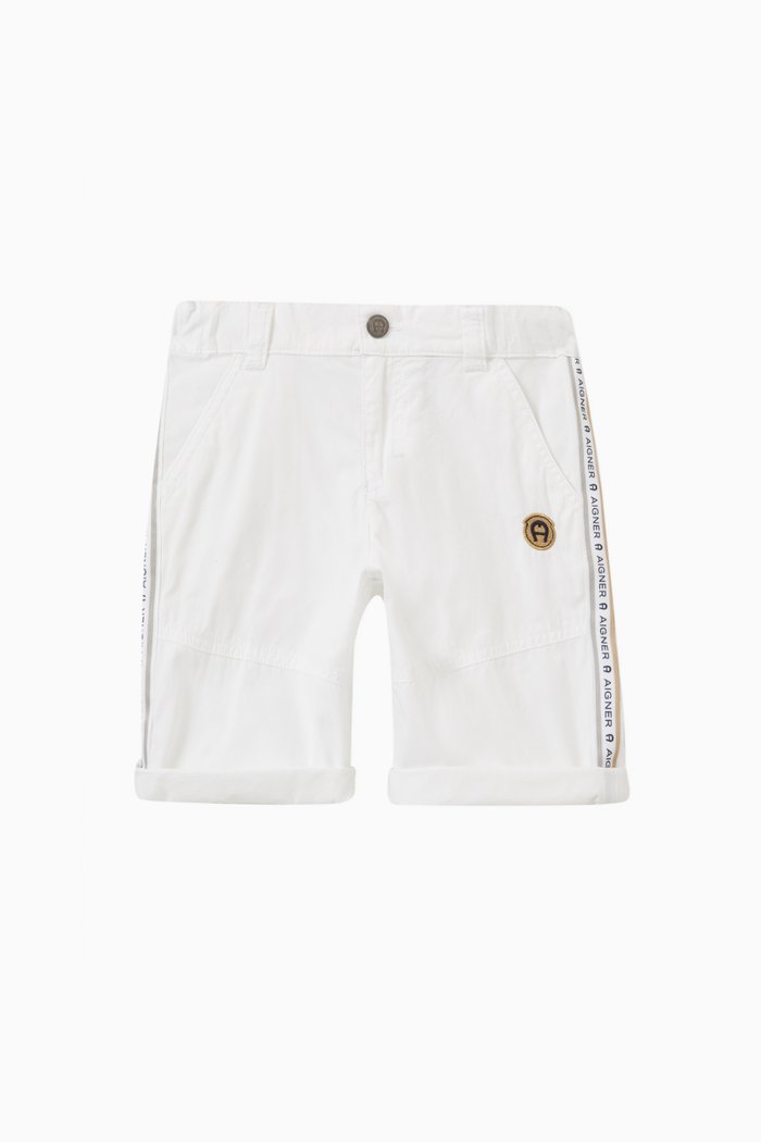 Bermuda Shorts in Cotton, White