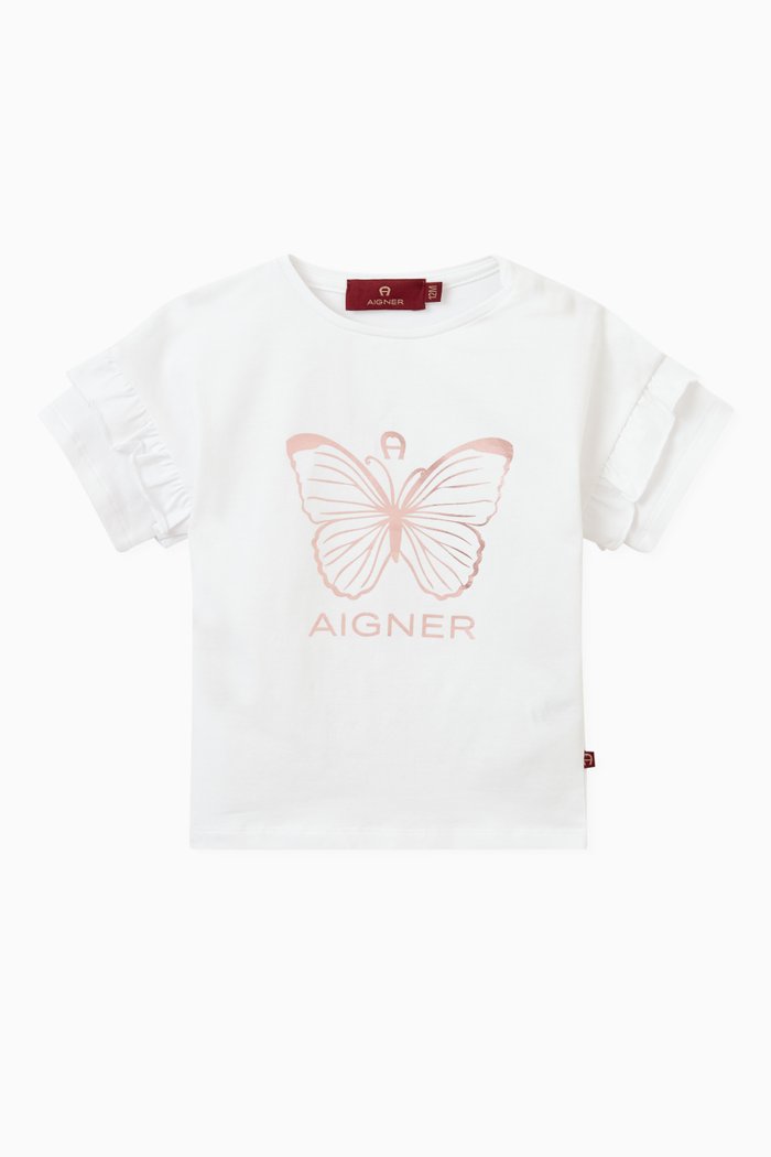 

Butterfly T-shirt in Cotton, White
