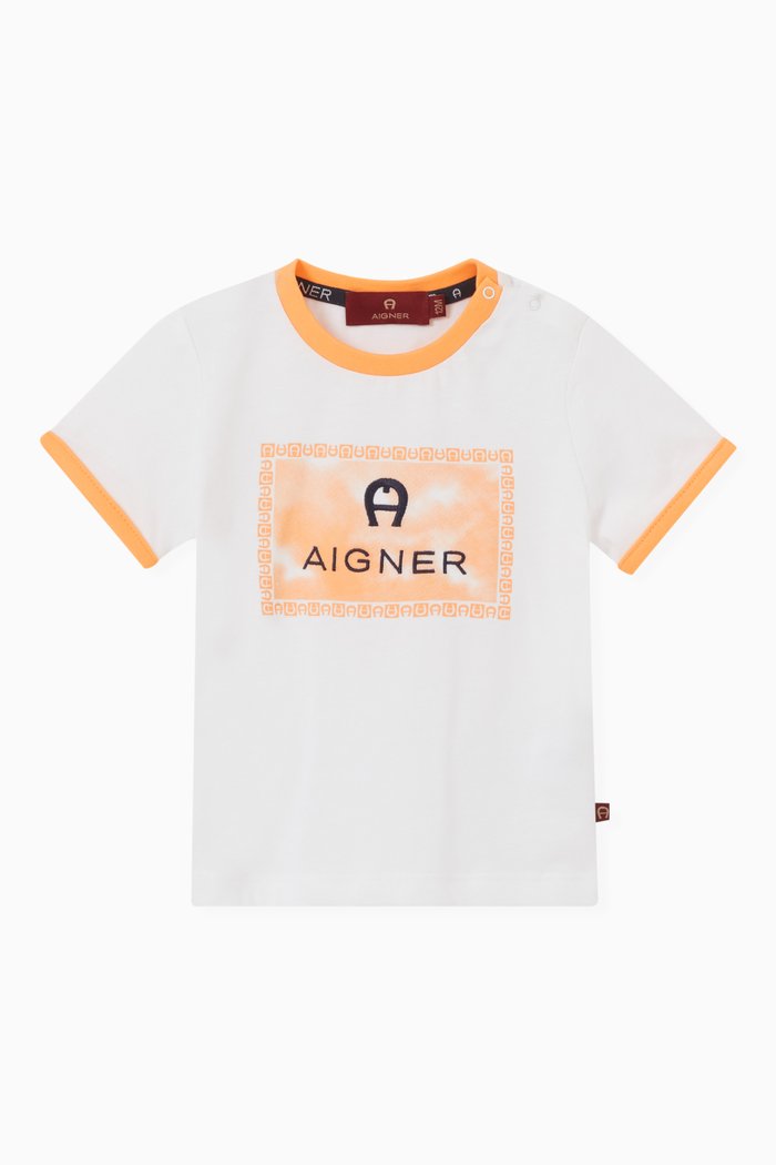 

Logo T-shirt in Cotton, Orange