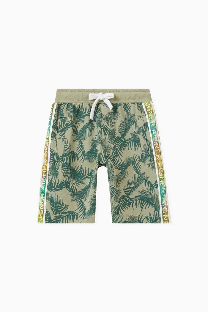 

Palm Bermuda Shorts in Cotton, Green