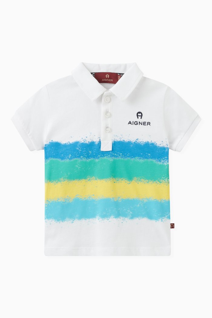 

Logo Jersey Polo Shirt in Cotton, White