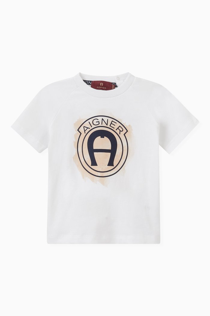 

Logo T-shirt in Cotton, Grey
