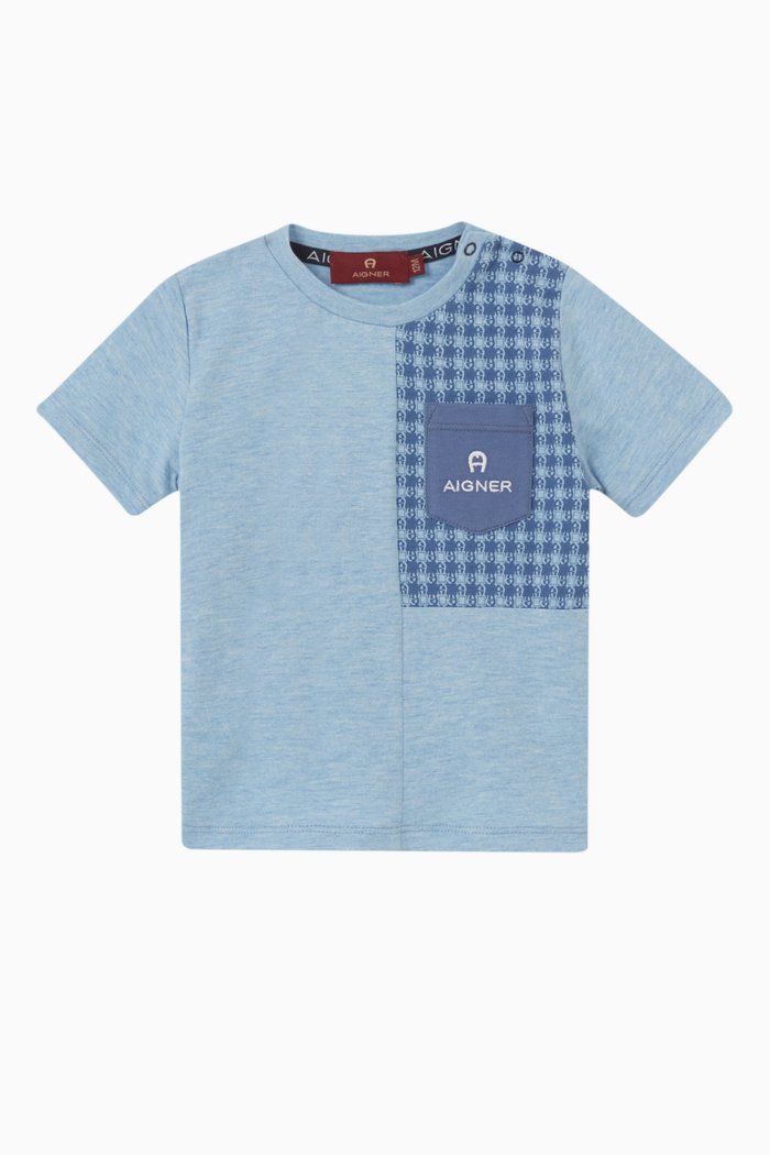 

Logo T-shirt in Cotton, Blue