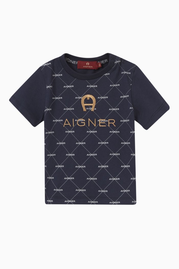 

Logo T-shirt in Cotton, Blue