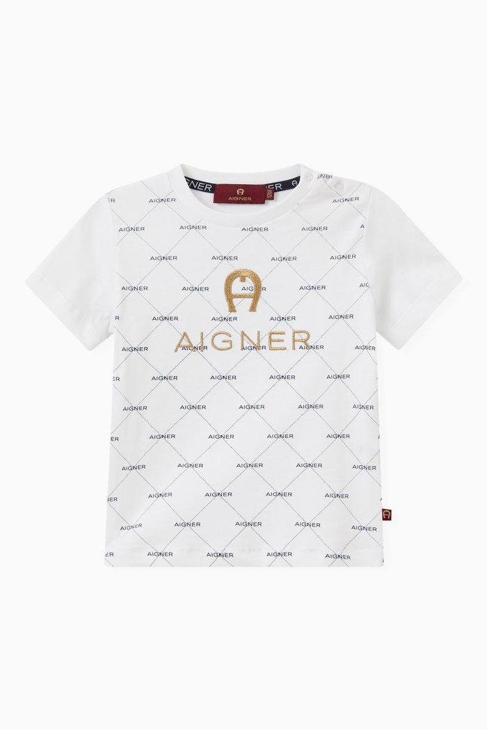 Logo T-shirt in Cotton, White