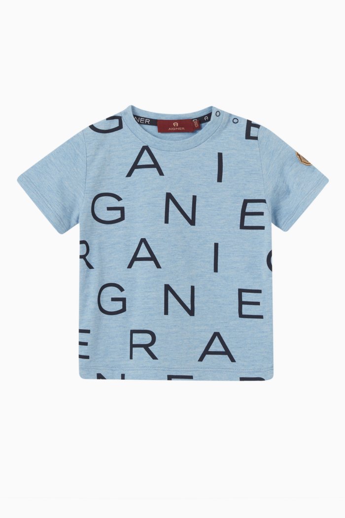 

Logo T-shirt in Cotton, Blue