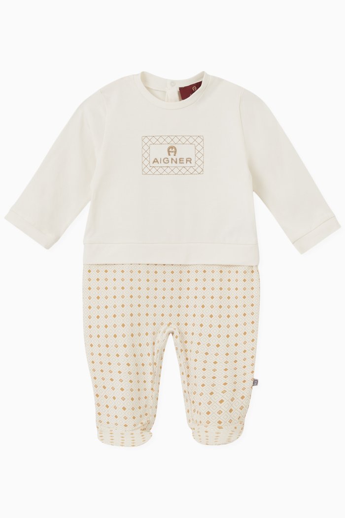 

Logo Sleepsuit in Cotton, Neutral