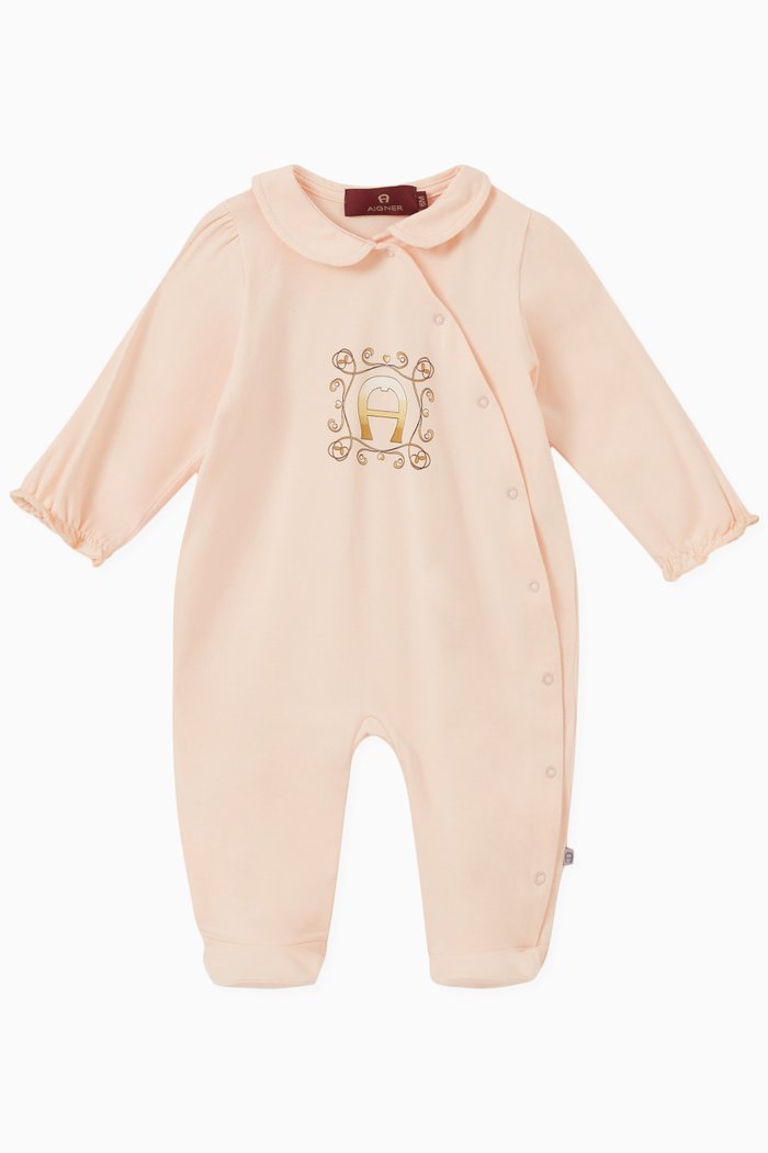 

Logo Sleepsuit in Cotton, Orange