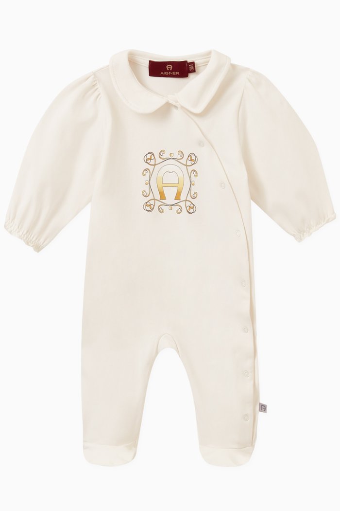 

Logo Sleepsuit in Cotton, Neutral