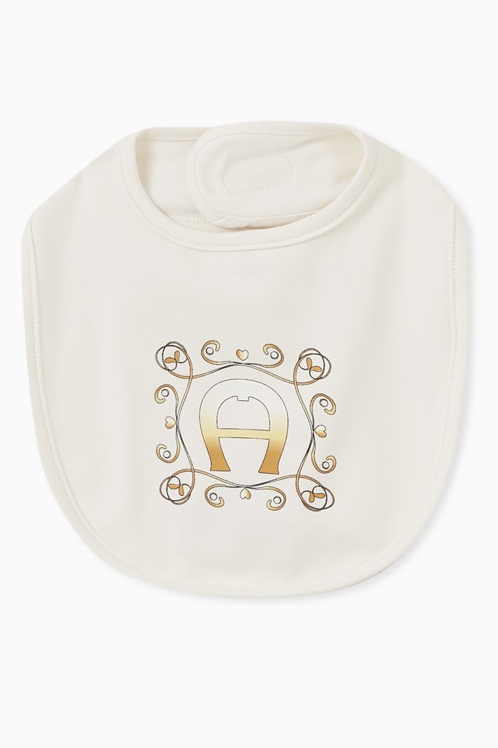 

Logo Bib in Cotton, Neutral