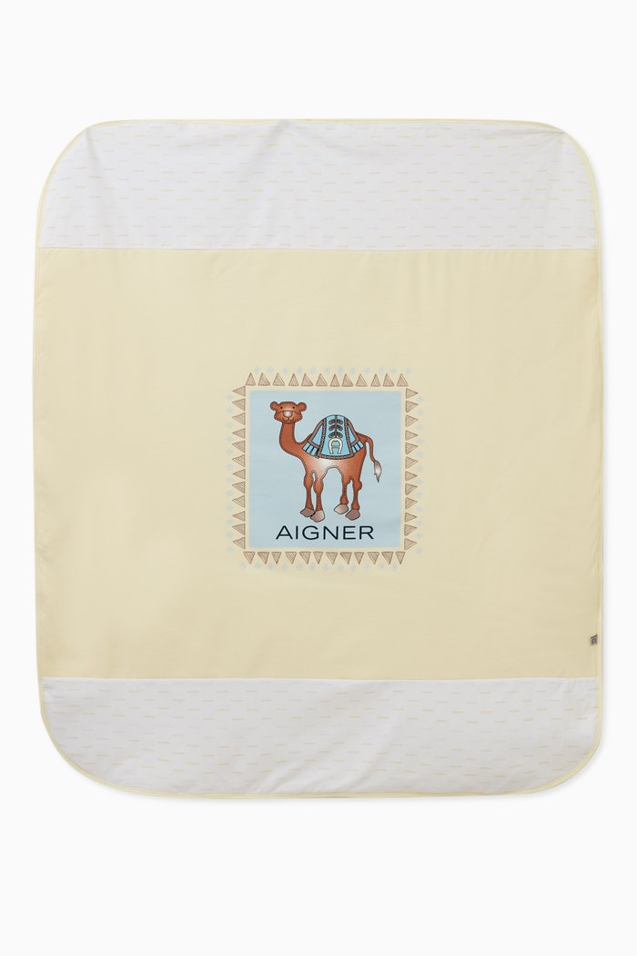 

Logo Baby Blanket in Cotton, Yellow