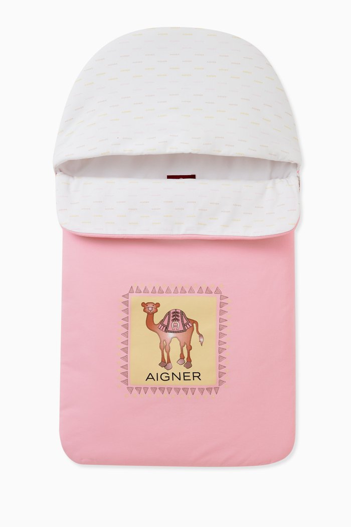 

Logo Camel Baby Nest in Cotton, Pink