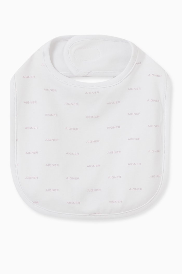 

Logo-printed Bib in Cotton, White