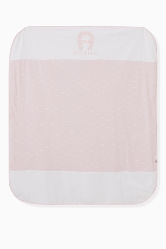

Logo Baby Blanket in Cotton, Pink