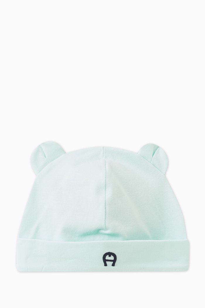 

Embroidered Logo Detail Cap in Pima Cotton, Blue