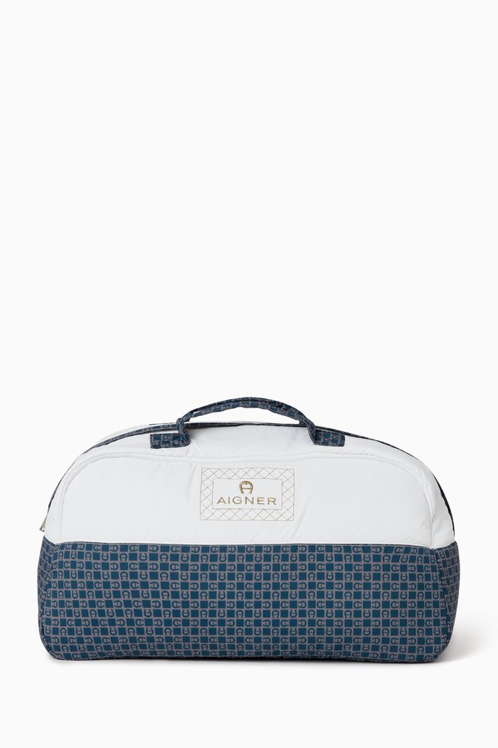 

Embroidered Logo Changing Bag, Black