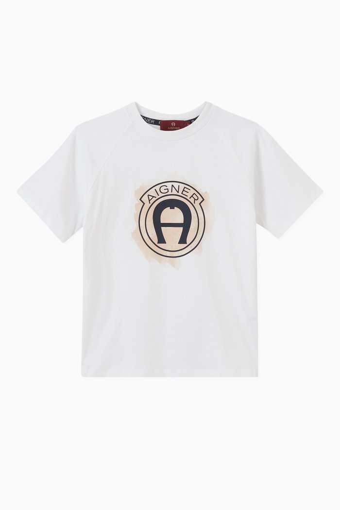

Logo T-shirt in Cotton, Grey