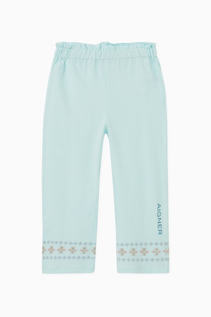 

Logo Pants in Cotton, Blue