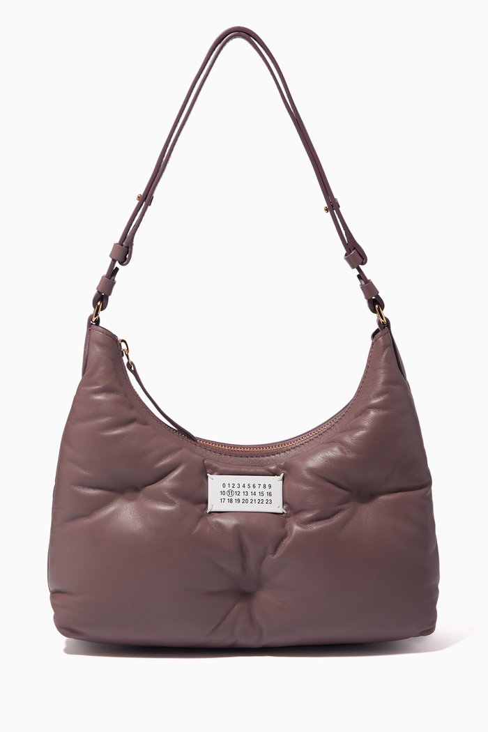 

Glam Slam Small Hobo Bag in Quilted Nappa, Pink