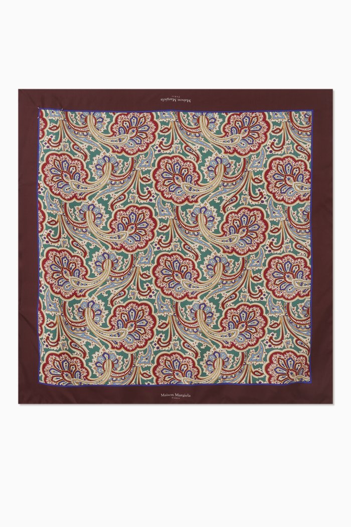 

Twill Scarf in Silk, Red