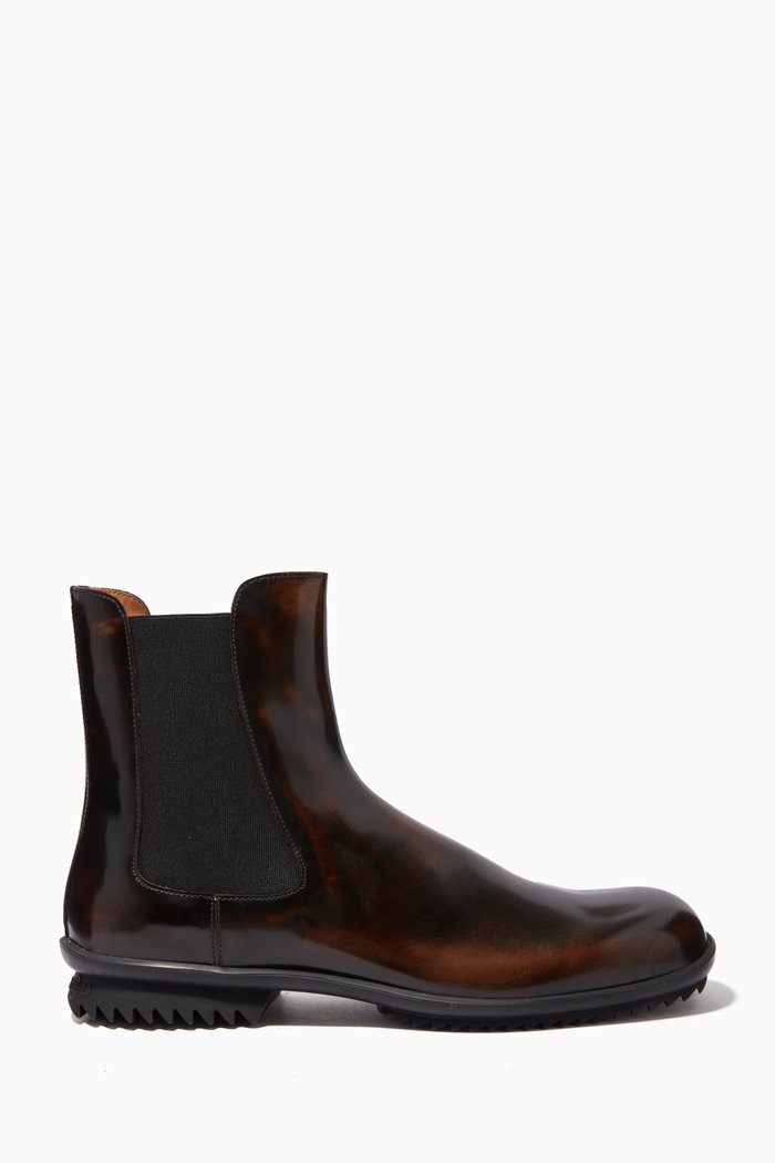 

Ankle Boots in Calf Leather, Multicolour