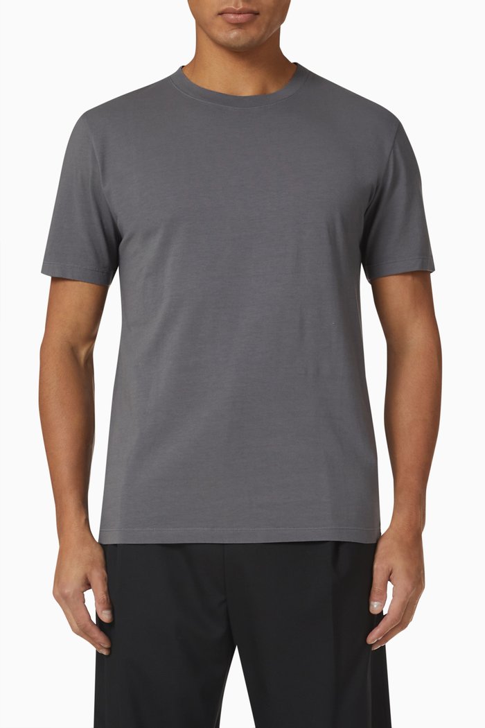 

T-shirt in Cotton Jersey, Grey