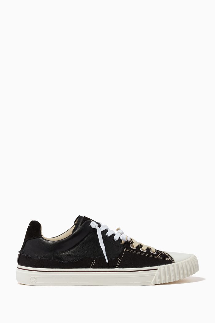 

Evolution Sneakers in Canvas & Suede, Black