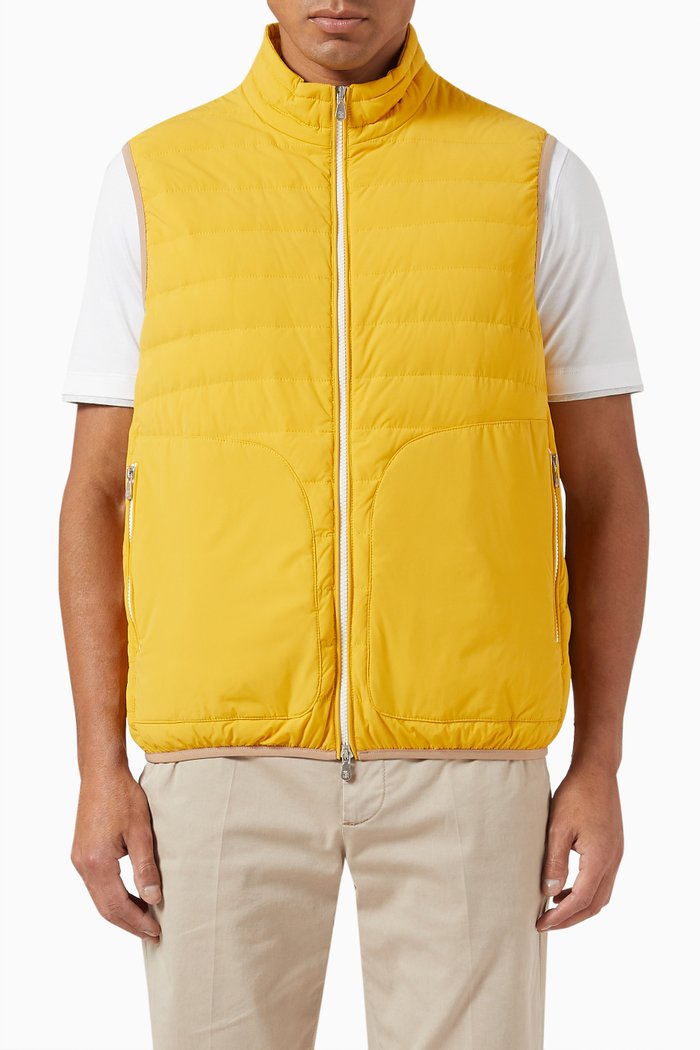 

Vest in Padded Nylon, Yellow