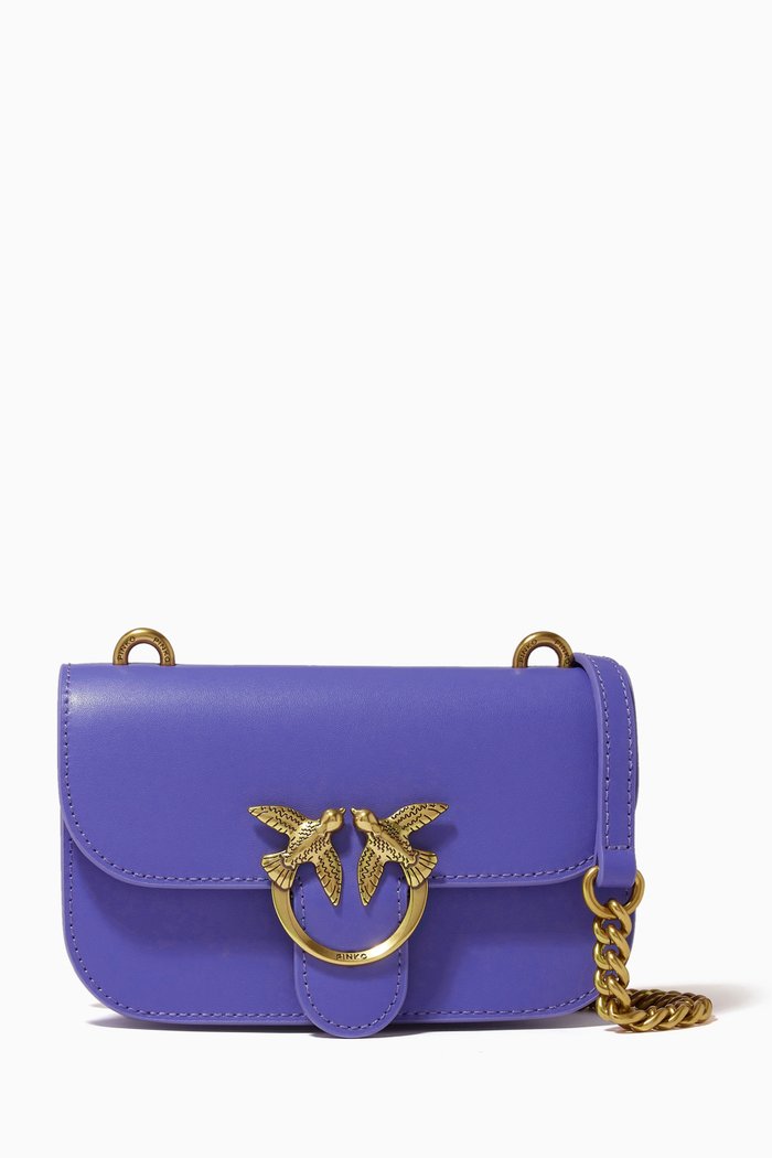 

Baby Love Bag Bell in Leather, Blue