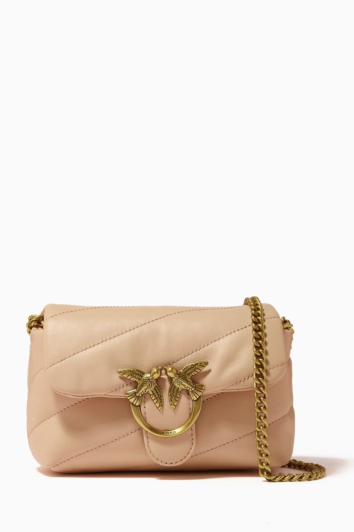 

Baby Love Puff Bag in Maxi Quilt Nappa, Pink