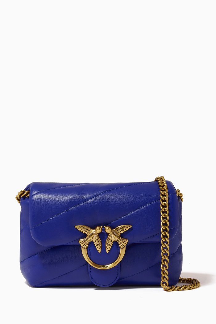 

Baby Love Puff Bag in Maxi Quilt Nappa, Blue
