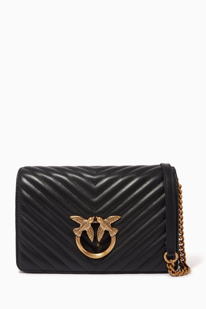 

Love Click Classic Bag in Nappa Leather, Black
