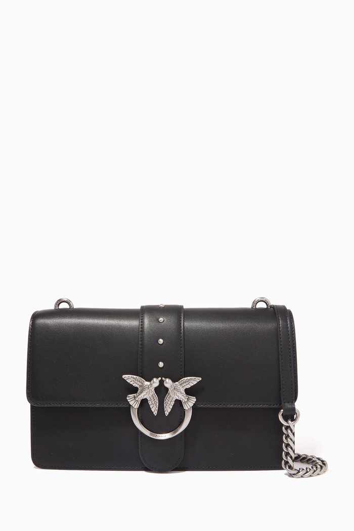 

Classic Love Icon Bag in Leather, Black