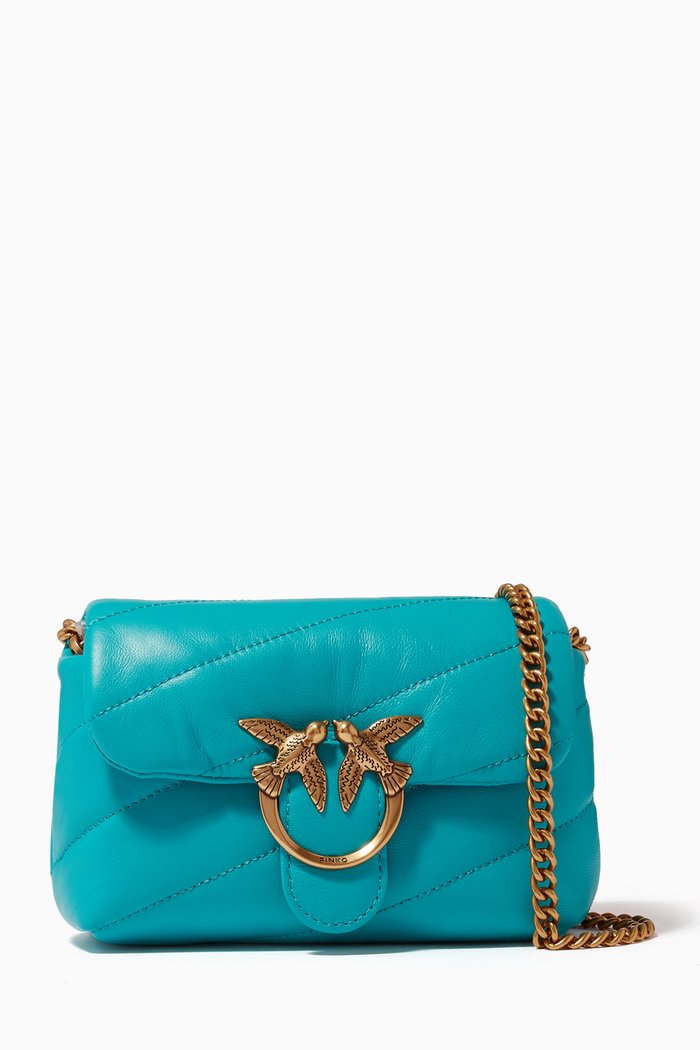 

Baby Love Puff Bag in Maxi Quilt Nappa, Blue