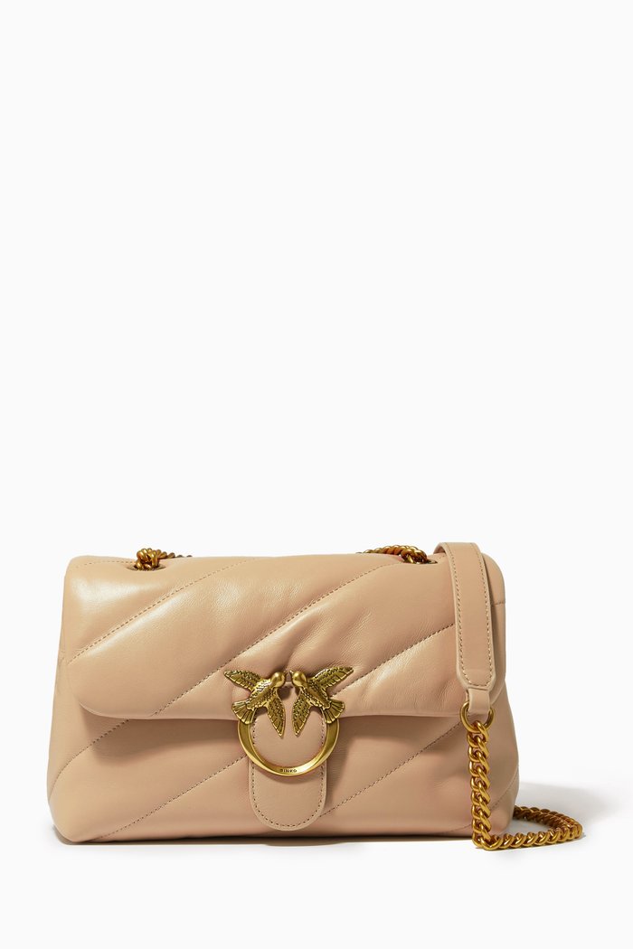 

Classic Love Puff Bag in Maxi Quilt Nappa, Pink