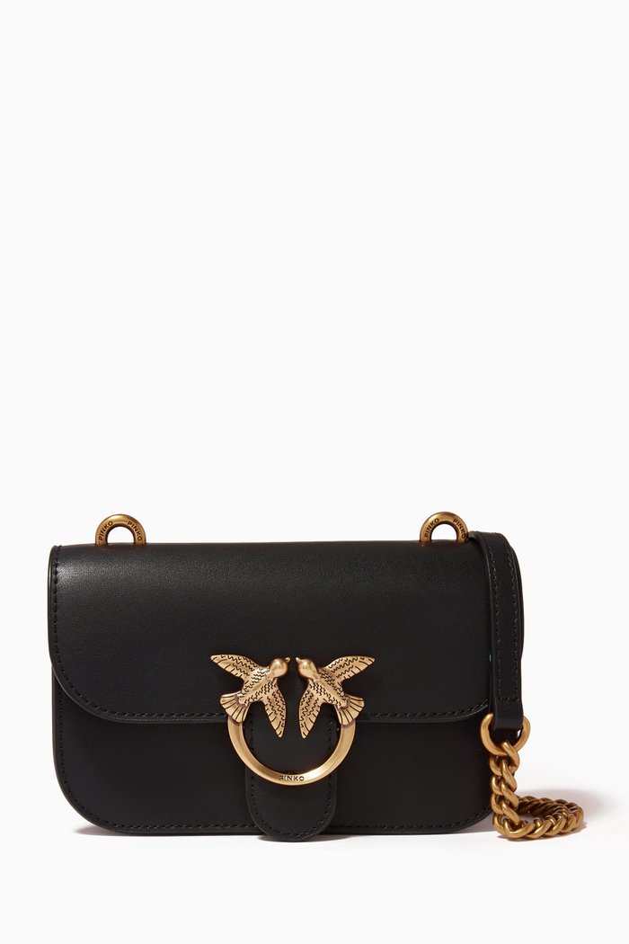 

Baby Love Bag Bell in Leather, Black
