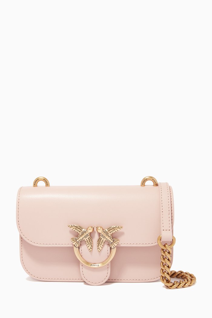 

Baby Love Bag Bell in Leather, Pink