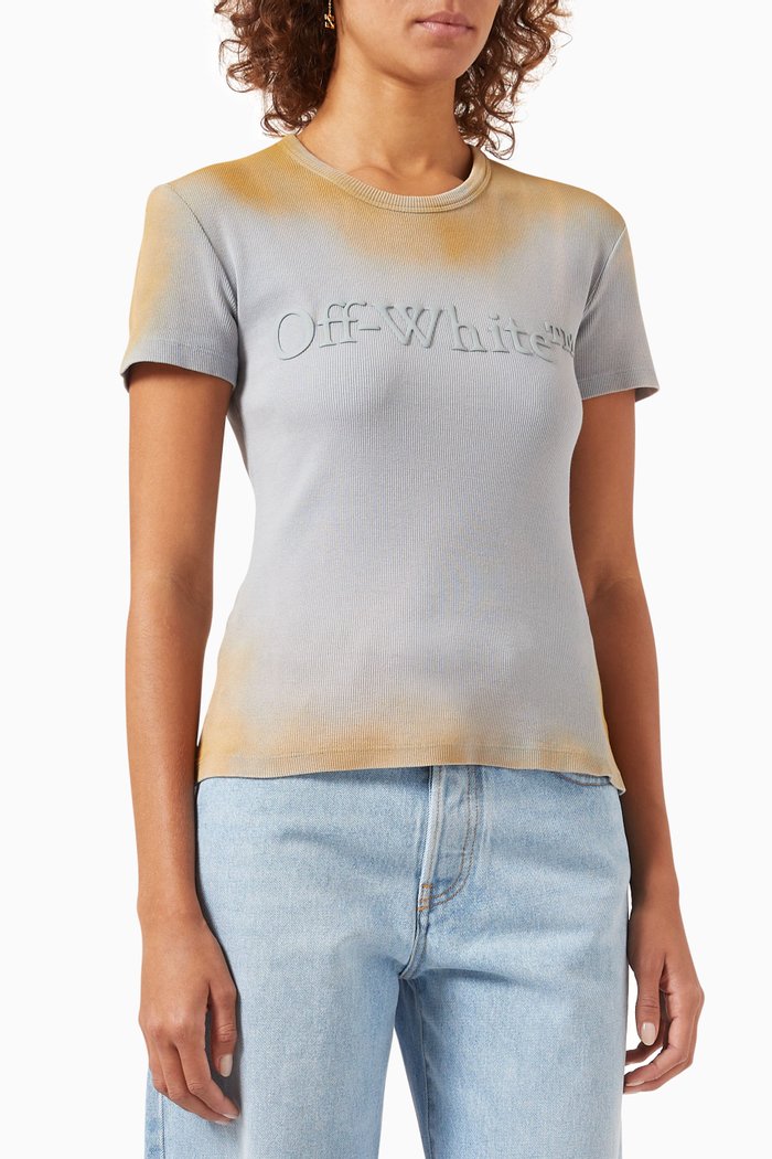 

Laundry Ribbed T-shirt in Jersey, Neutral