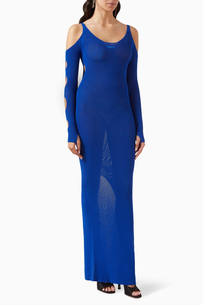 

Hole Dress in Net, Blue