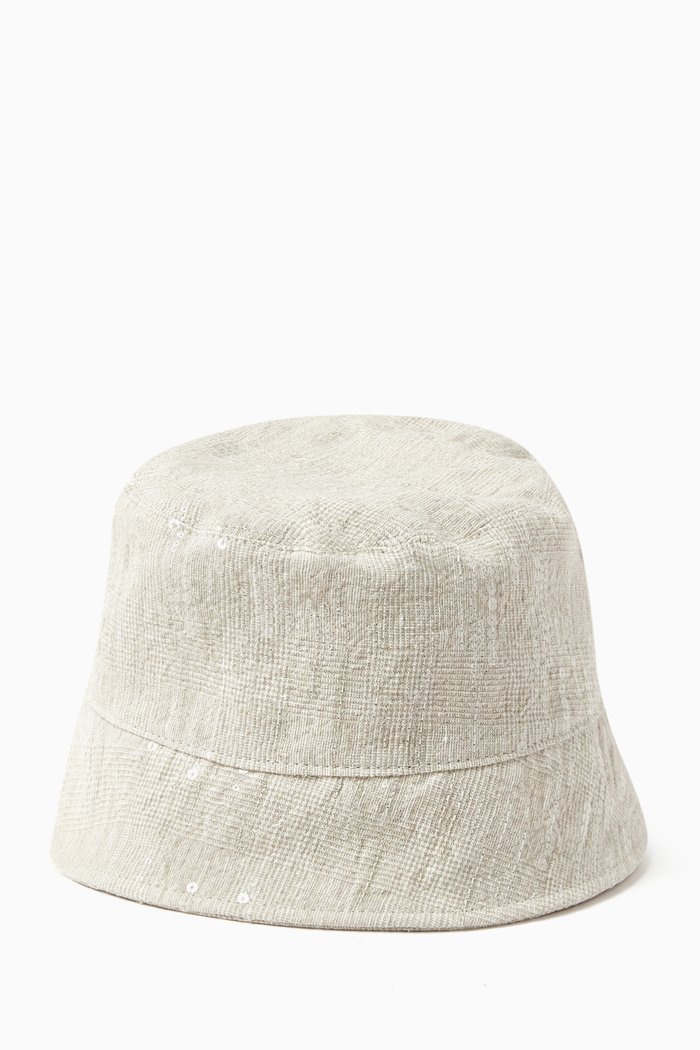 

Bucket Hat in Linen, Neutral