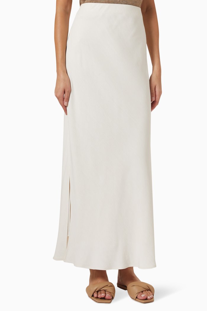 

Maxi Skirt in Viscose, White