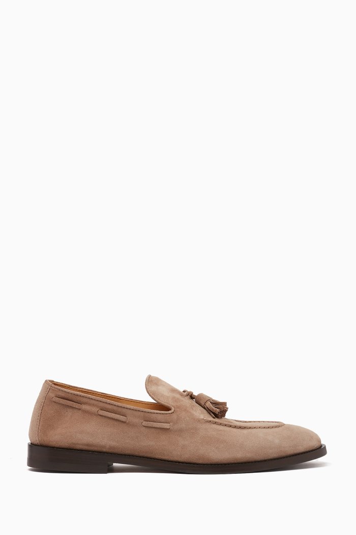 

Penny Loafers in Leather, Neutral