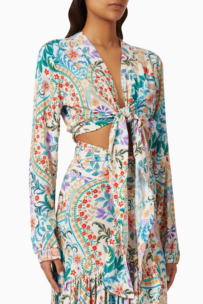 

Emiliana Blouse in Silk-blend, Multicolour