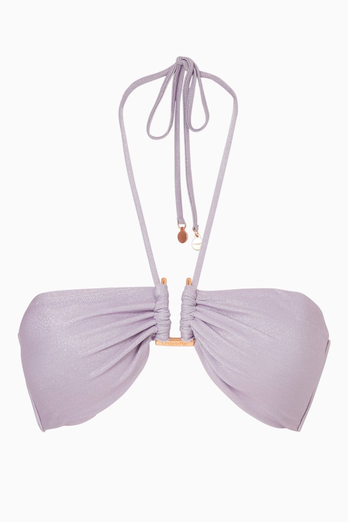 

Cloe Bandeau Bikini Bra, Purple