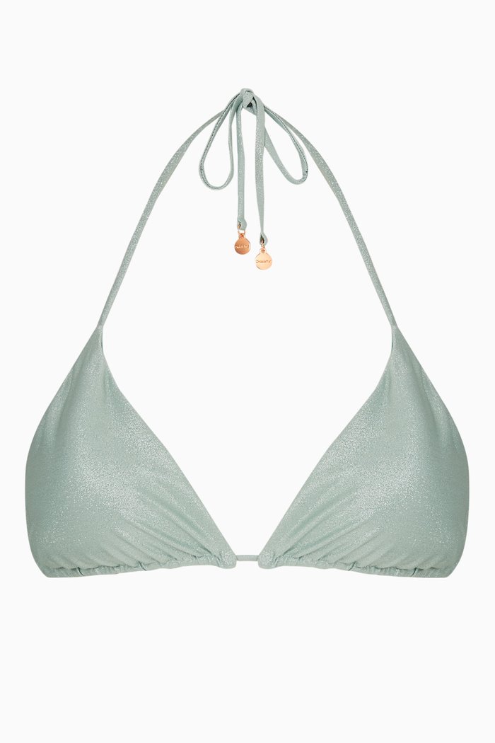 

Maia Triangle Bikini Top, Green