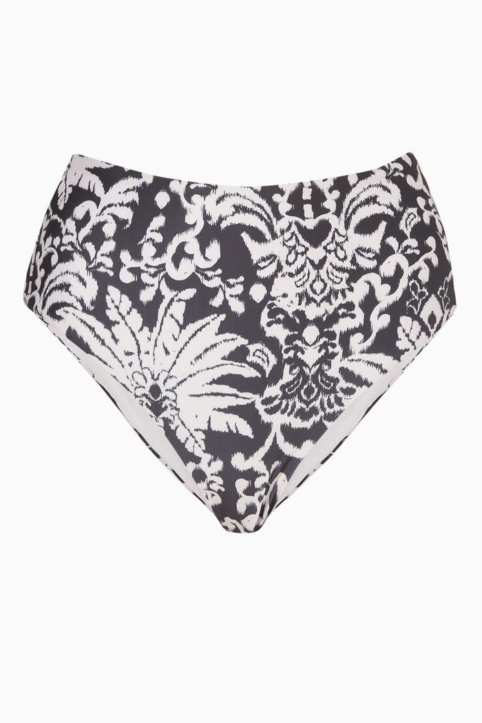 

Michaela High Waist Bikini Bottoms, Black