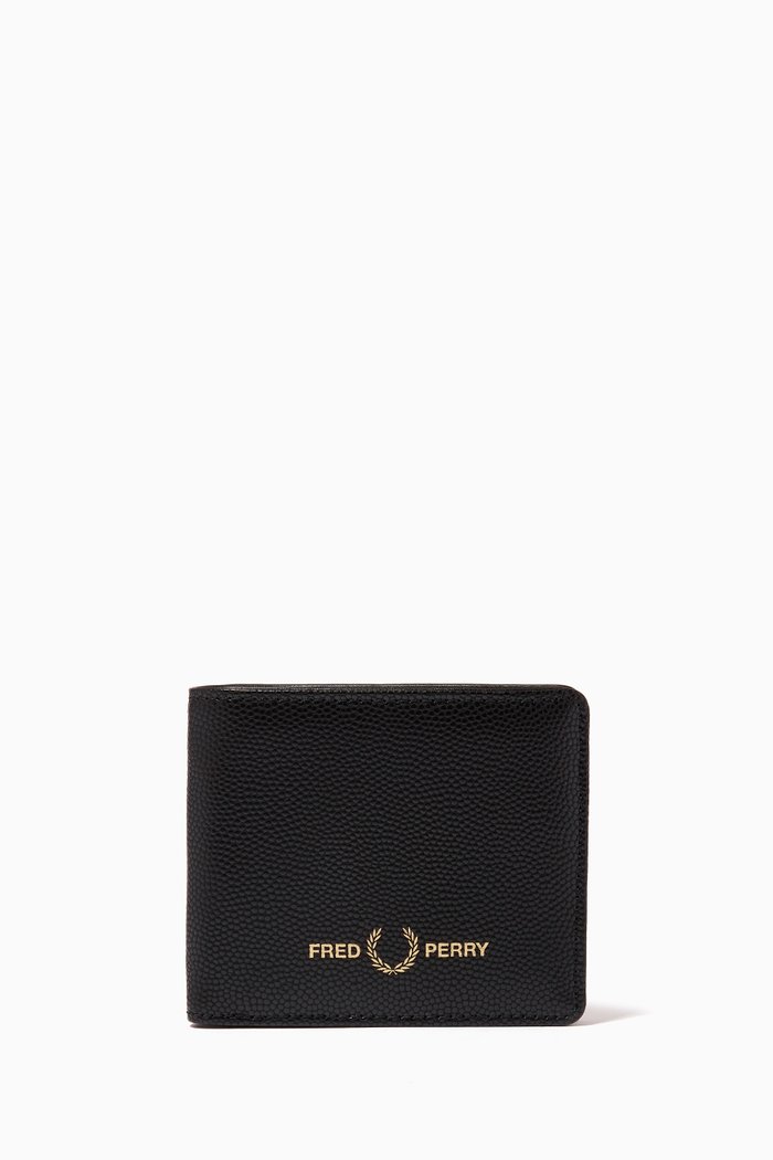 

Wallet in Grained Leather, Black